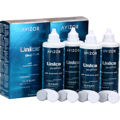 Avizor Unica Sensitive (4x350ml) - 6-Monats-Sparpack