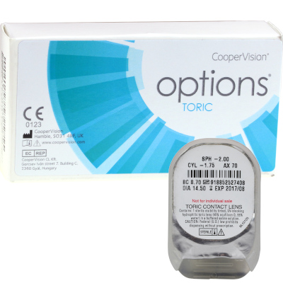 Options Toric (6 lentes) + 1 lente - Oferta de teste